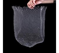 BTWYU Filet de pêche,Matériel de pêche Filet de pêche en Nylon 40/50 cm, Mailles Pliables, Petit diamètre, Portable, matériaux(50cm)