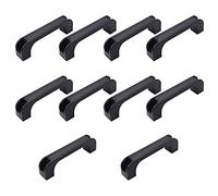 BTWYU Poignée de Bagage, Remplacement Lot de 10 poignées de Traction en Plastique, 120 mm, 138 mm de Longueur, for Bagages, équipement mécanique, Armoire, Placard, Noir