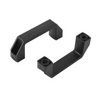 BTWYU Poignée de Bagage, Remplacement Lot de 2 ou 4 poignées de Traction en Plastique, 90 mm, entraxe de 90 mm, Longueur 108 mm, for Bagages, équipement mécanique, Armoire, Placard, Noir(2-Pack,90mm)