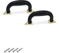 BTWYU Poignée de Bagage, Remplacement Lot de 2 poignées de Bagage en Plastique de 13 cm x 14 cm (L x l), Noires, for valises et boîtes