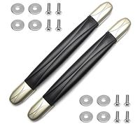 BTWYU Poignée de Bagage, Remplacement Lot de 2 poignées de Bagage en Plastique de Remplacement, 240 mm x 26 mm, 24 x 26 mm, for Valise, boîte, Noir