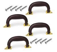 BTWYU Poignée de Bagage, Remplacement Lot de 4 poignées de Bagage en Plastique de 13 cm x 14 cm (L x l), de Remplacement for Valise, boîte, Marron