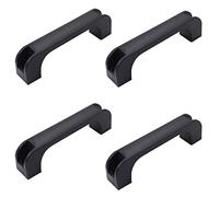 BTWYU Poignée de Bagage, Remplacement Lot de 4 poignées de Traction en Plastique, 120 mm, 138 mm de Longueur, for Bagages, équipement mécanique, Armoire, Placard, Noir