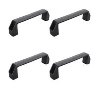 BTWYU Poignée de Bagage, Remplacement Lot de 4 poignées de Traction en Plastique, 173 mm, 173 mm de diamètre, 196 mm de Longueur, for Bagages, équipement mécanique, Armoire, Placard, Noir