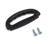 BTWYU Poignée de Bagage, Remplacement Poignée de Bagage en Plastique de Remplacement, 126 x 52 mm, 12,6 x 5,2 cm (L x l), for Valise, boîte, Noir(Black-125,1 Piece)