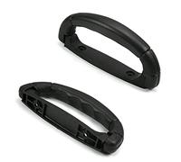 BTWYU Poignée de Bagage, Remplacement Poignée de Bagage en Plastique de Remplacement, 126 x 52 mm, 12,6 x 5,2 cm (L x l), for Valise, boîte, Noir(Black-160,2 Pieces)