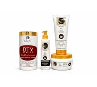 BTX Capillaire Onix Professionnel + Shampoing Sans Sulfates 250ml + Masque Nourrissant 500ml + Soin Keragold Offert - Réparation Cheveux Abîmés, Brillance, Discipline & Douceur