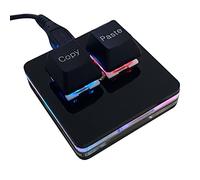 BTXETUEL Copier et coller - Clavier de jeu mécanique 2 touches SAYO OSU - Hotswap - Clavier de jeu mécanique à une main Cherry Switch RVB rétroéclairé - Mini clavier USB pour macros ou jeux rythmiques