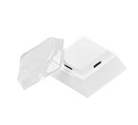 BTXETUEL Lot de 12 touches double couche instantanément personnalisées avec capuchon transparent pour autocollants amovibles ou chutes de papier compatibles avec les commutateurs Cherry MX (12 pièces,