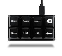 BTXETUEL SayoDevice Clavier à 8 touches avec raccourci mécanique programmable OSU pour travailler et jouer Noir