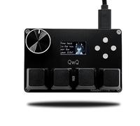 BTXETUEL SayoDevice O3C++ OSU Clavier à déclenchement rapide Commutateurs linéaires magnétiques avec bouton et écran, copier-coller, shotcut, macro Hotswap Mini clavier (noir)