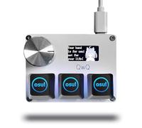 BTXETUEL SayoDevice O3C OSU Clavier à déclenchement rapide Commutateurs linéaires magnétiques Bouton et écran Copier Coller Shotcut Macro Hotswap Mini