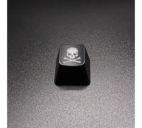 BTXETUEL Touches rétroéclairées Costom pour clavier mécanique Cherry MX, profil SA, touches R4, touches ABS translucide, touches artisanales, touches personnalisées (tête de mort 1)