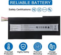 BTY-M6K Laptop Battery for MSI Stealth Pro GF63 GF65 GF75 GS63VR GS73VR 7RG 7RG-005 Thin 8RB 8RC 8RD 8RD-031TH 8RC 8RF 8SC 8RX 9SC 9SCXR Thin WS63 8SK WP65 WF65 WF75 MS-1 7B4 M S-16W1 MS-16R1 MS-16K3