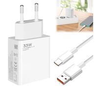 Btydfy Chargeur 33W pour Xiaomi, Chargeur Rapide avec Câble USB C de 2M, Charge Rapide Type C Portable pour Xiaomi Mi 13 Mi 12 Pro Mi11 11 Redmi Note 12 12 S 11 11 Pro 10 10 Pro Poco X4