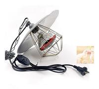 BTYDKL Lampe chauffante pour Poussins, Lampe chauffante Infrarouge 220 V pour Chiots, agneaux, couveuses, Canards, Lampes chauffantes pour chenils avec chaîne Suspendue et Ampoule étanche