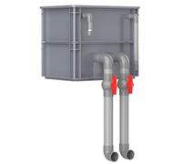 BTYQKZVPM Boîte de Filtration pour Aquarium et Bassin, Boîtier de Filtration for Aquarium et Bassin, Rouge, Plusieurs Tailles, Pompe média filtrant Non Inclus(11.81x7.87x9.45in/30x20x24CM)