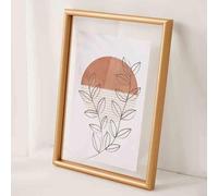 BTYQKZVPM Cadre Photo pour la Maison et la décoration Murale Cadre Photo Flottant en Bois A4 Double Face avec Double vitrage(Golden,12-inch)