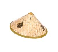 BTYQKZVPM Chapeaux chinois en paille tissée, Chapeau tressé en bambou for le soleil, l'agriculture, la pêche, bricolage, les accessoires de scène, tailles S et L(S)