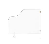 BTYQKZVPM Cloison pour écran d'urinoir Toilettes， Cloison de séparation Salle Bain au Sol en Acier Inoxydable Blanc 60 x 60-80 cm for écoles et lieux publics(White4pcs,23.6in/60cm)