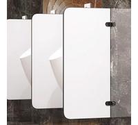 BTYQKZVPM Cloison pour écran d'urinoir Toilettes, Séparation Murale for urinoir en Acier Inoxydable 90 x 40 cm, Multicolore, for lieux publics(White4pcs)