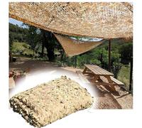BTYQKZVPM Couverture de Voiture en Filet Camouflage, Pare-So Filet de Camouflage Double Couche Oxford 210D en Polyester Sable, Plusieurs Tailles(5.0 * 6.0m/16.4 * 19.7ft)
