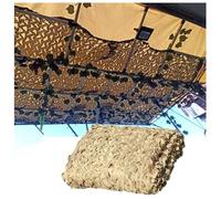 BTYQKZVPM Couverture de Voiture en Filet Camouflage, Pare-So Filet de Camouflage Militaire Double Couche en Tissu Oxford, Sable, Plusieurs Tailles(4.0 * 6.0m/13.1 * 19.7ft)