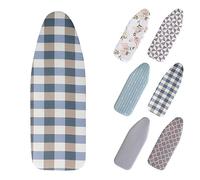 BTYQKZVPM Housse de Table à Repasser rembourrée Ultra-résist Housse de Table à Repasser avec Cordon Serrage en Coton, Plusieurs Tailles, Multicolore(D,Medium Ironing Board Cover)