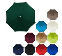 BTYQKZVPM Parasol de Jardin, Auvent de Remplacement for Parasol terrasse 6/8 Baleines 2-3,5 m(Dark Green,3.5m/6ribs)