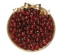 BTYQKZVPM Perles de rocaille Perles artificielles Teintes, Perles d'espacement en Verre craquelé 8 mm Multicolores 50/100 pièces for la création de Bijoux DIY(Dark Red,50pcs)