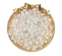 BTYQKZVPM Perles de rocaille Perles artificielles Teintes, Perles d'espacement en Verre craquelé 8 mm Multicolores 50/100 pièces for la création de Bijoux DIY(White,50pcs)