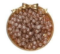 BTYQKZVPM Perles de rocaille Perles artificielles Teintes, Perles d'espacement en Verre craquelé 8 mm Multicolores 50/100 pièces for la création de Bijoux DIY(Brown,50pcs)