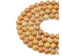 BTYQKZVPM Perles de rocaille Perles artificielles Teintes, Perles Rondes de larvikite Naturelle Multicolores 4 à 10 mm for la création Bijoux(Yellow Serpeggiante,8mm (About 46pcs))