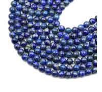 BTYQKZVPM Perles de rocaille Perles artificielles Teintes, Perles Rondes de larvikite Naturelle Multicolores 4 à 10 mm for la création Bijoux(Lapis Lazuli,10mm (About 36pcs))