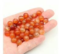 BTYQKZVPM Perles de rocaille Perles artificielles Teintes, Perles Rondes en Pierre volcanique Naturelle Multicolores de 4 à 10 mm for la création Bijoux DIY(Red Agate 1,8mm-45-46pcs)