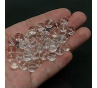 BTYQKZVPM Perles de rocaille Perles artificielles Teintes, Perles Rondes en Pierre volcanique Naturelle Multicolores de 4 à 10 mm for la création Bijoux DIY(Clear Quartz,4.0mm 85 to 90pcs)