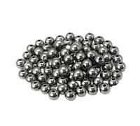 BTYQKZVPM Perles de rocaille Perles artificielles Teintes, Perles Rondes en Plastique Multicolores de 3 à 12 mm for la création Bijoux DIY(Gunblack,8mm 100pcs)