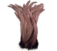 BTYQKZVPM plumes pour sapin de Noël, Plumes de queue Coque coq for décor artisanal multicolore 16-18 pouces 40-45cm 100/20/500 pièces(Dark Brown,20 Pcs)