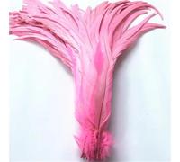 BTYQKZVPM plumes pour sapin de Noël, Plumes de queue Coque coq for décor artisanal multicolore 16-18 pouces 40-45cm 100/20/500 pièces(Pinrk,20 Pcs)