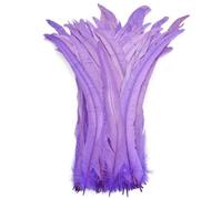 BTYQKZVPM plumes pour sapin de Noël, Plumes de queue Coque coq for décor artisanal multicolore 16-18 pouces 40-45cm 100/20/500 pièces(Light Purple,100 Pcs)