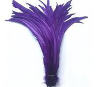 BTYQKZVPM plumes pour sapin de Noël, Plumes de queue Coque coq for décor artisanal multicolore 16-18 pouces 40-45cm 100/20/500 pièces(Purple,500 Pcs)