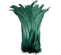 BTYQKZVPM plumes pour sapin de Noël, Plumes de queue Coque coq for décor artisanal multicolore 16-18 pouces 40-45cm 100/20/500 pièces(Dark Gn8,500 Pcs)