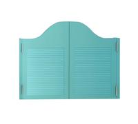 BTYQKZVPM Porte de café en Bois Massif, Portes battantes de Salon en Bois Massif, 90cm de Haut, Fermeture Automatique, cloison de café, Demi-Porte Ouverte à 180 °, for Couloir de Cuisine(Green)