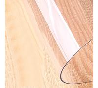 BTYQKZVPM Protecteur de Table en Vinyle Transparent, Tapis de Chaise en PVC Transparent for Protection de Sol Dur, Personnalisable, épaisseur 1 mm, Plusieurs Tailles(150x230cm/59.1x90.6in)