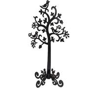 BTYQKZVPM Support pour arbre, Présentoir à bijoux en alliage noir forme d'arbre, 30 x 18 cm
