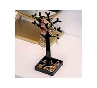 BTYQKZVPM Support pour arbre, Présentoir à bijoux en forme d'arbre avec plateau de rangement multicolore(Black)