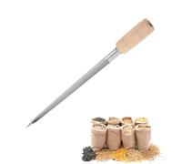 BTYQKZVPM Tige de sondage du Sol, Échantillonneur de Grains et poudres en Acier Inoxydable Bois, Plusieurs Tailles(19.6in)