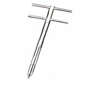 BTYQKZVPM Tige de sondage du Sol, Échantillonneur de Poudre à Grains Rotatif Double en Acier Inoxydable for Divers matériaux et Tailles Multiples(100x2.5cm/39.3x0.98'')