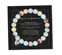 Btysun Bracelets de perles pour femme - Bijoux à breloques réglables - Cadeau pour maman, fille, adolescente, petite amie, sœur - Anniversaire, remise de diplôme, Noël 2024, adjustable, Acier