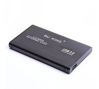 BU KING Boîtier de Disque Dur Mirco USB 3.0 boîtier de Disque Dur Mobile Externe 1T boîtier en Alliage d'aluminium boîtier-Noir